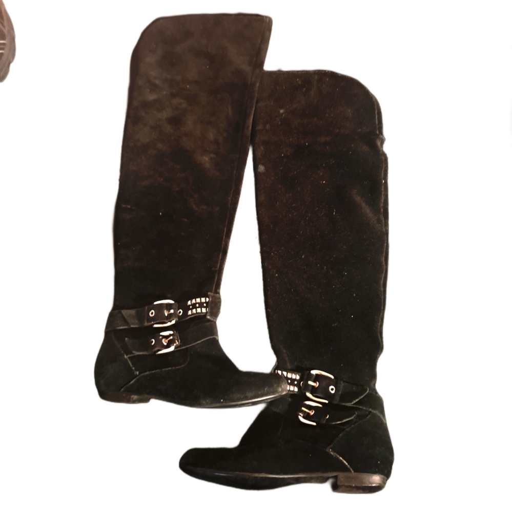 Thigh high suede boot Y2K vintage